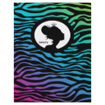 Beauty Salon Flyer Hair Zebra Crown Blue Green Pin