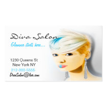 Beauty Salon Hair Stylist Business Card