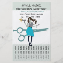 Beauty Salon Hairstylist  Hairdresser Products Personalized Flyer