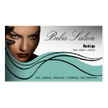 Beauty Salon I - Hair Makeup Nails Spa Treatments Business Card Template