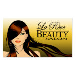 Beauty Salon III Hair Makeup Nails Spa Treatments Business Cards