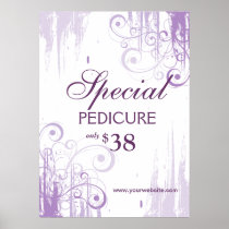 BEAUTY Salon Poster Spa Paint 'n Swirls
