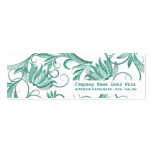 Beauty salon spa floral swirl business cards