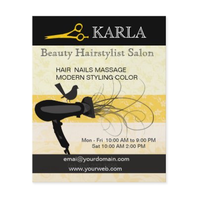 Beauty Salon & Spa Hairstylist Flyer by 911business