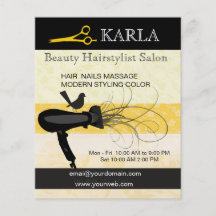 Beauty Salon & Spa Hairstylist Flyer