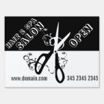 Beauty Salon & Spa Scissors Lawn Signs