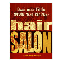 Beauty Salons & Spa Hairstylist Urban Modern Postcard