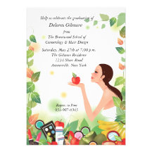 Beauty School Graduation Announcement/Invitation