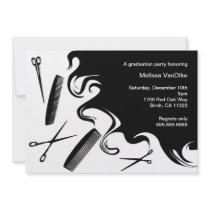 Beauty School Graduation Invitation