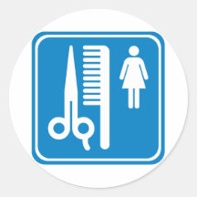Beauty Shop Highway Sign Sticker