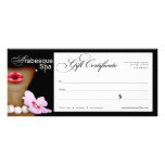 Beauty Spa Arabesque Gift Certificate Custom Rack Card