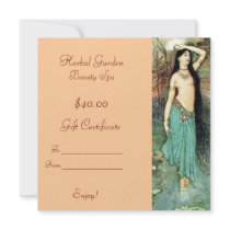 Beauty Spa Gift Certificates Custom Invite
