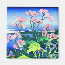 Beaux-arts de fleurs de cerisier de colline de Got Aimant