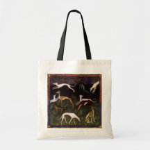 Beaux-arts médiévaux de lévriers sac fourre-tout
