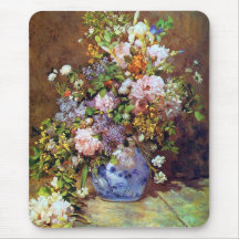 Beaux-arts Mousepad de bouquet de ressort Tapis De Souris