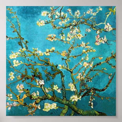 Beaux-arts se développants de l'arbre d'amande de  posters