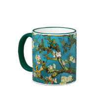 Beaux-arts se développants de l'arbre d'amande de  tasses à café