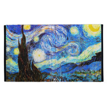 Beaux-arts vintages étoilés de la nuit de Van Gogh Coques iPad Folio