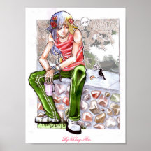 Beaux et petit Oiseau Posters