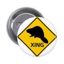 Beaver Crossing Highway Sign Pin