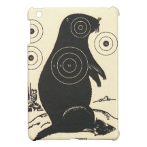 Beaver, Ground Hog, Target, Vintage iPad Mini Cover