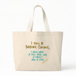 beaver leader turquoise tote bag