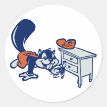 Beaver Sanding Round Sticker