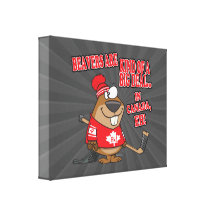beavers kind of big deal in canada canvas prints