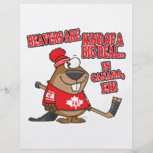 beavers kind of big deal in canada personalized flyer
