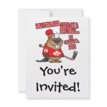 beavers kind of big deal in canada personalized invitations