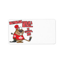 beavers kind of big deal in canada personalized address labels