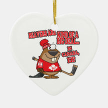 beavers kind of big deal in canada christmas tree ornament