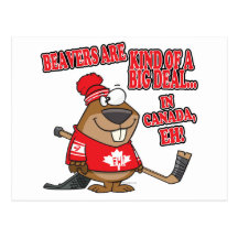 beavers kind of big deal in canada post card