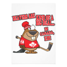 beavers le genre d'affaire au Canada Cartons D'invitation