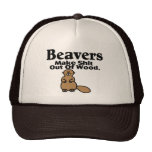 Beavers Make Shit Out Of Wood Mesh Hats