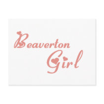 Beaverton Girl tee shirts Postcards