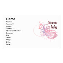 Bébé de disque cartes de visite professionnelles