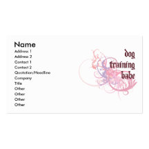 Bébé de formation de chien modèles de cartes de visite