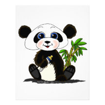 Bébé de panda en-tête de lettre