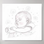 Bébé de sommeil affiches