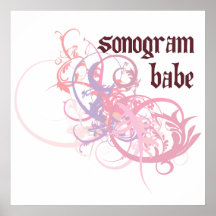 Bébé de sonogramme affiches