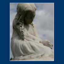 Bébé de statue d'ange d'ange cartes postales