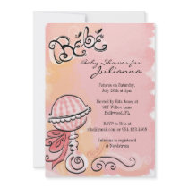 Bebe - French Inspiried Baby Shower Invite