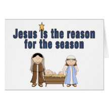 Bébé Jésus Mary Joseph de thème de Noël Cartes De Vœux