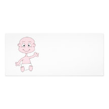 Bébé mignon de ondulation faire-parts
