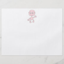 Bébé mignon de ondulation prospectus customisé