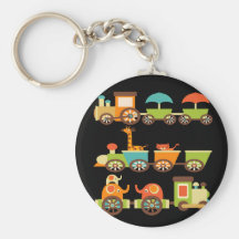 Bébé mignon d'enfants de cadeaux de train d'animau porte-clé