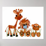 Bébés de jungle d'affiche