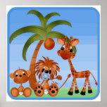 Bébés de jungle d'affiche