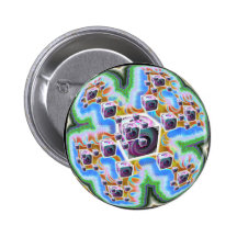 Bebop Cubist Goofball Tripping  Button